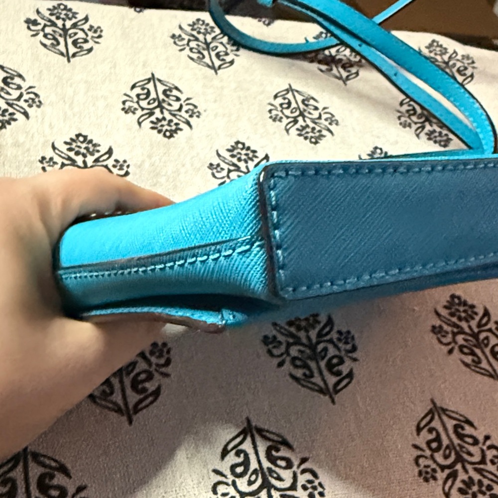 Kate Spade Turquoise Crossbody Bag with Silver Accent - Picture 6 of 10